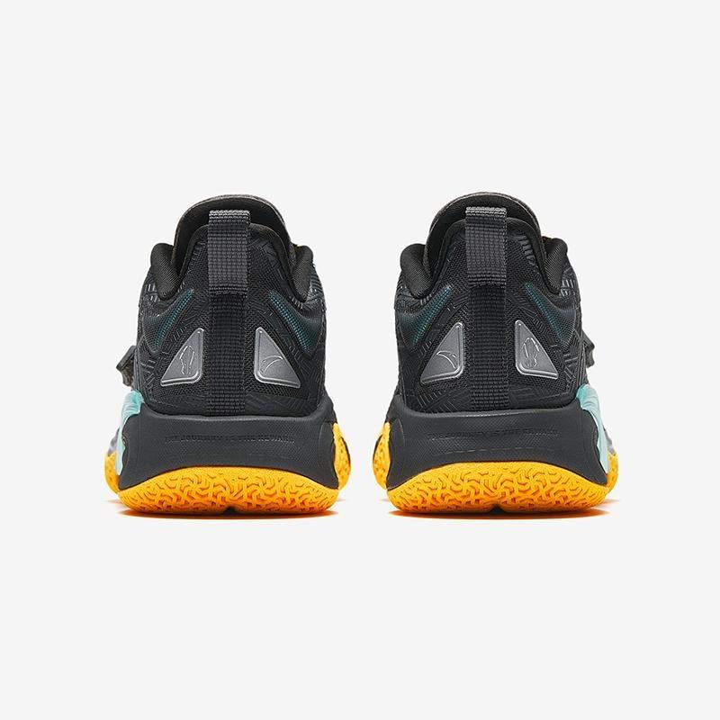 Anta Dětské Kyrie 1 Pohodlné Všestranné Profesionální Basketbalové Boty Dětské Tenisky Hradně šedá Černá Fluorescenční Mango-Oranžová 312441110-1