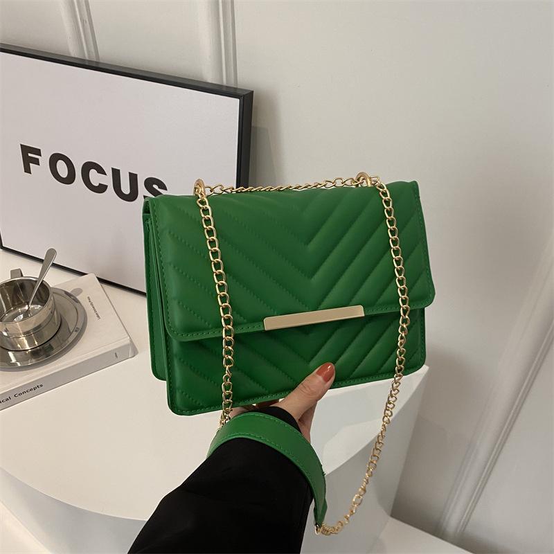 

Простий темперамент Популярна цього року сумка через плече невелика жіноча літня 2024 нова модна маленька квадратна сумка в іноземному стилі зелений