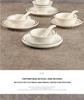 Melamine Four-Piece Table Set: Imitation Porcelain Plastic Bowls & Plates for Restaurants and Hotels