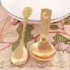 Pure Copper Short Handle Small Round Spoon Baby Food Supplement Spoon Creative Cute Anti-drop Spoon Children's Special Thick Copper Tableware
