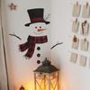 Cartoon Einfacher Weihnachts-Schneemann Schlafzimmer- und Arbeitszimmer-Verschönerung und Dekoration Wandaufkleber