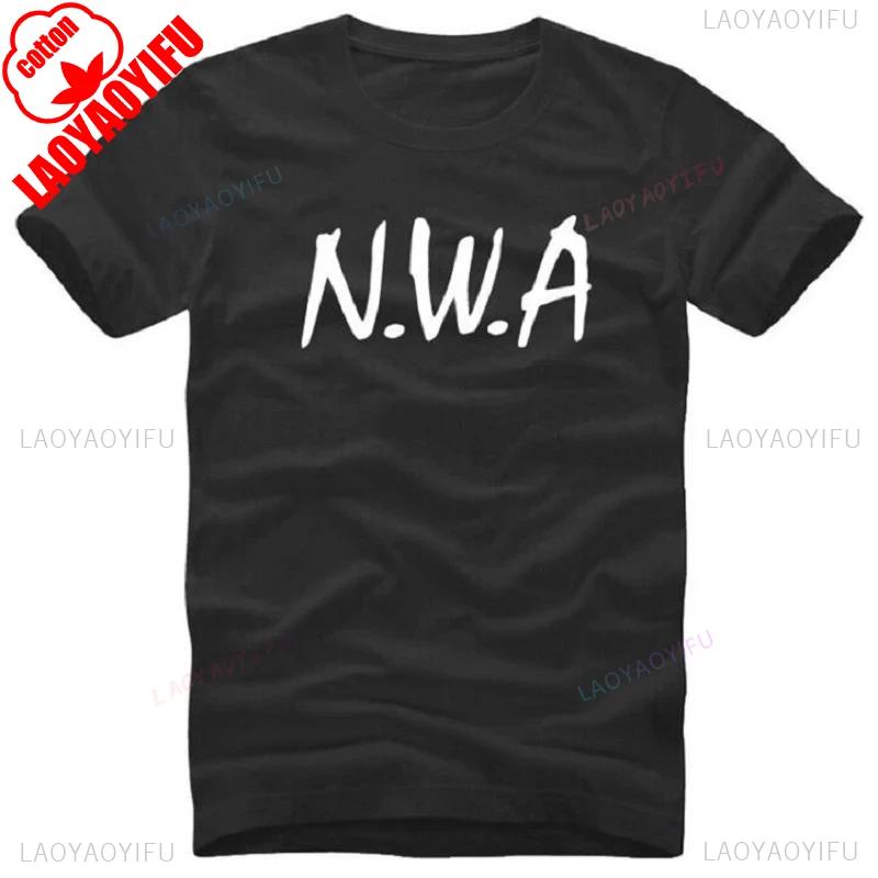 NWA N.W.A. T Shirts Men Hot Sale Short Sleeve Letter Printed Men's T-Shirt Fashion Cotton Street Rap Hip Hop Summer Casual Tees