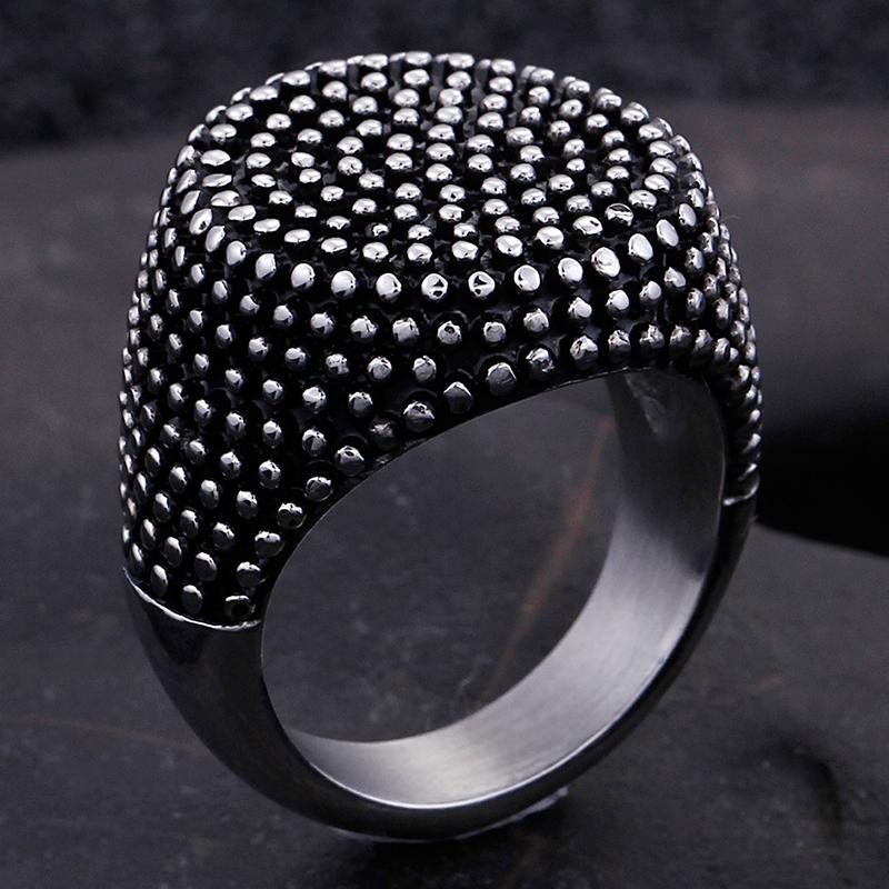 Solid 316L Stainless Steel Men's Finger Rings Stainless Ring for Men Women Size 7-13 Vintage Male Charm Jewelry Wedding Bands