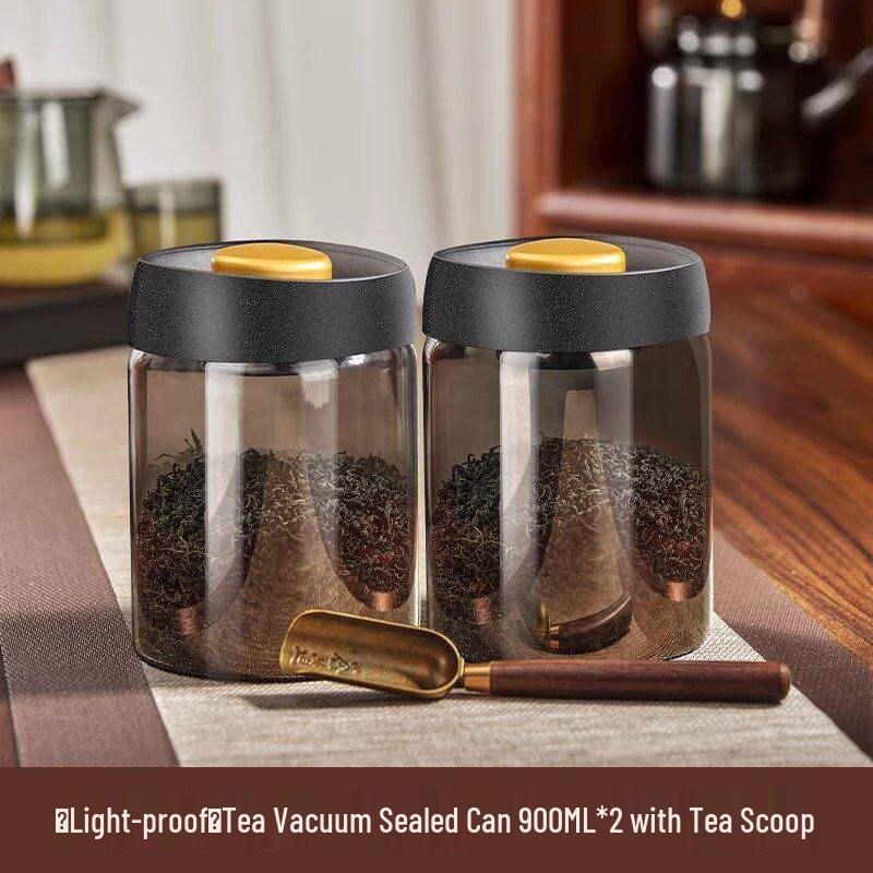 Youluo Glass Vacuum Tea Storage Jar