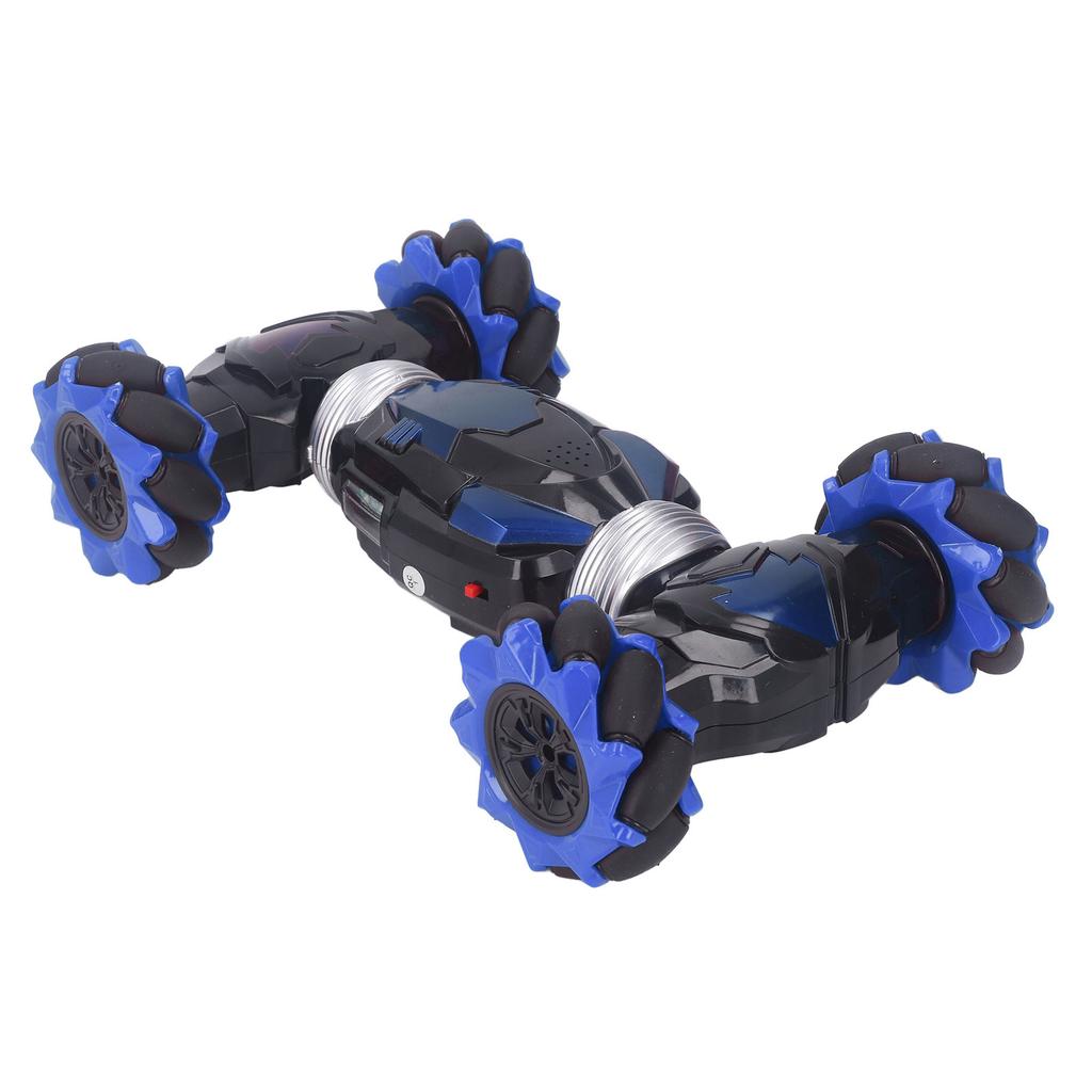 RC Stunt Car Strong Power Funny 1200MAH with Lights Music Rotating RC Crawler for Gift Blue