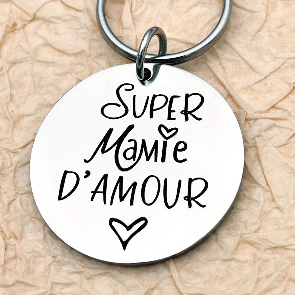 Customizable Stainless Steel Memorial Keychain with Laser Engraved Graphics and Text