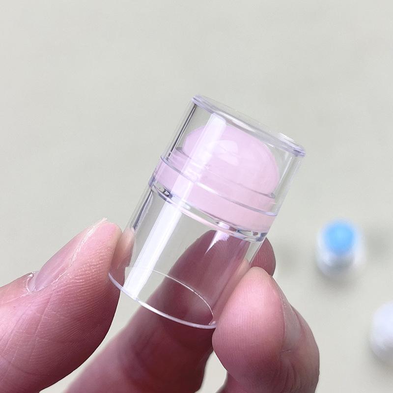 Erasable Mini Small Single Head Silicone Seal Nail Steel Plate Transfer Tool Stamping Jelly With Scraper French Tip Nail Stamper