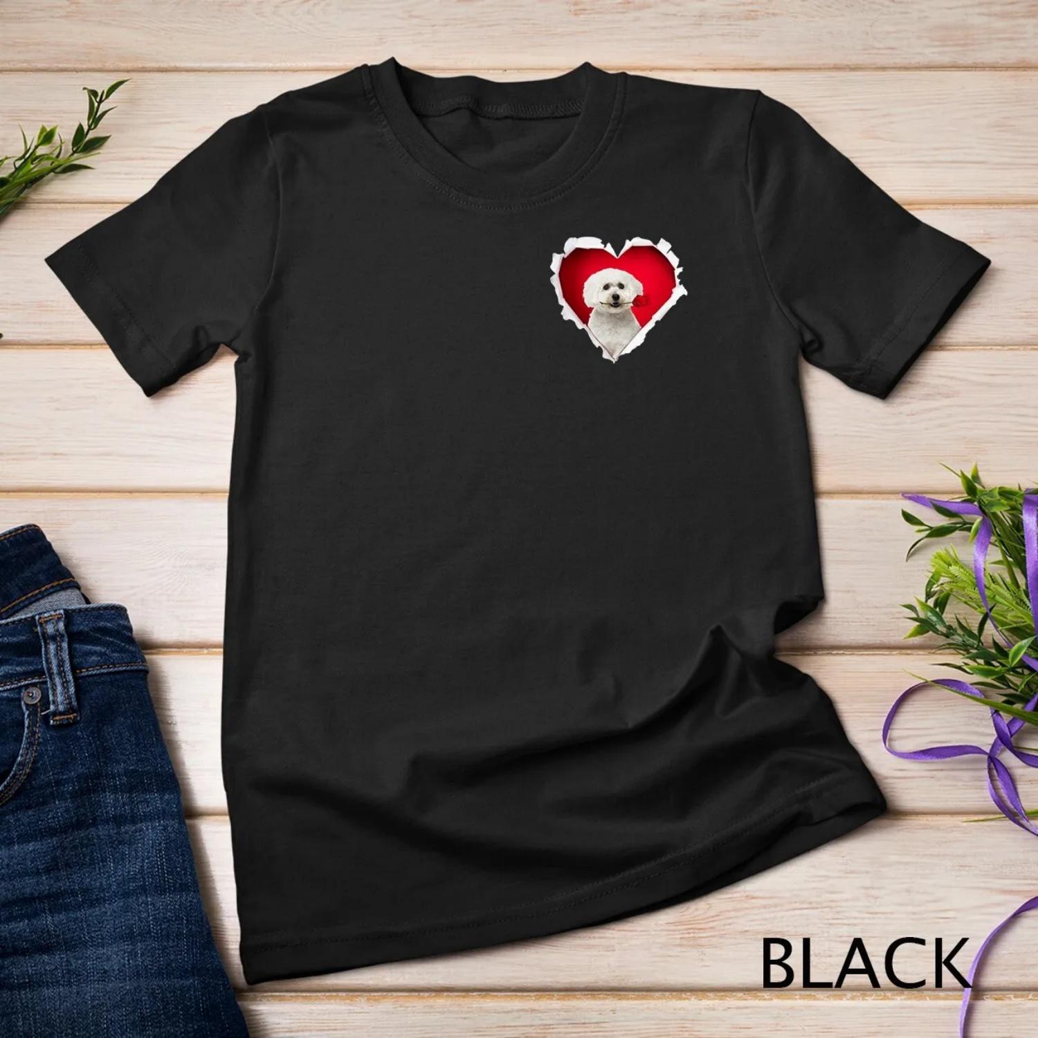 Cute Maltese Rose Heart Valentines Day Couple T Shirt S чёрный