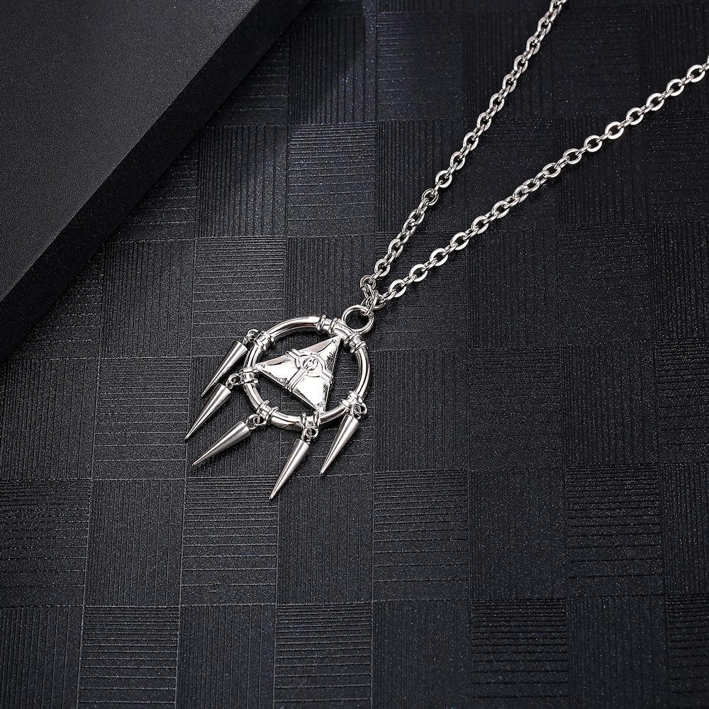

Stainless Steel Anime Millennium Wisdom Wheel Cosplay Pendant Necklace Jewelry Gift срібний