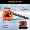 750W Gas Leaf Blower 2-Stroke Handheld Garden Blower Lightweight Snow Dust Debris Cleaner Outdoor Yard Tool