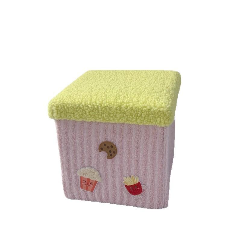 Banqueta de Armazenamento Moderna Com Capa Para Sapatos e Lanches Ideal Para Uso na Entrada