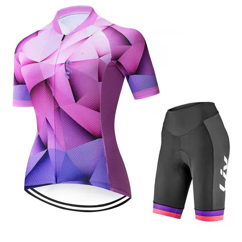 2026 Summer Cycling Suit Set Women's Road Cycling Sports Shirt Moisture Absorbing Cycling Jersey Cycling Bib Cycling Pants