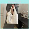 Simple Solid Color Flower Lace Women Casual Shoulder Bag For Urban Fashion