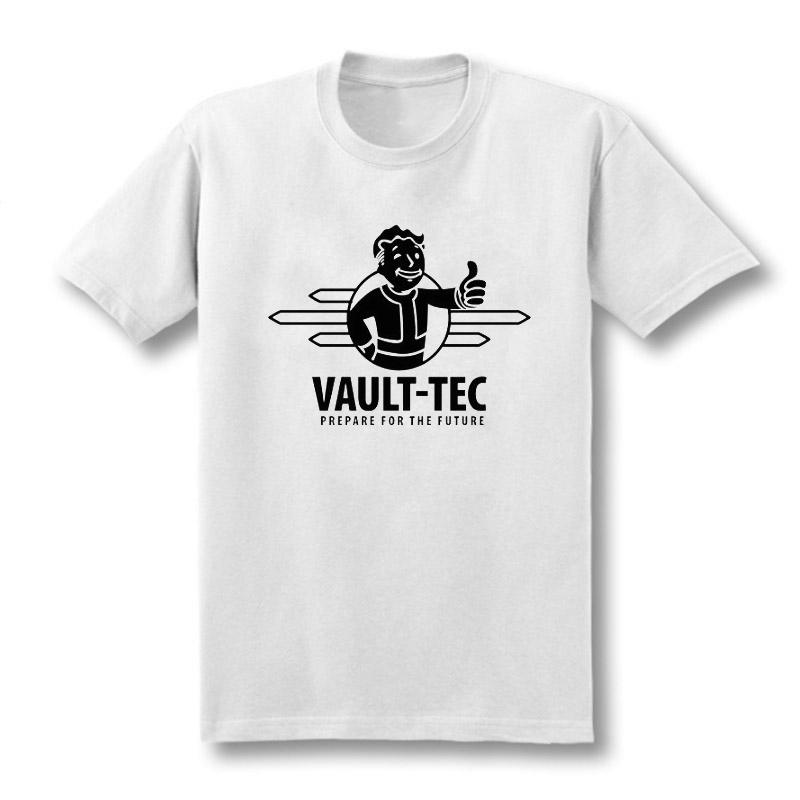 2025 Nové herní tričko Fallout 4 Fallout 4 Pipboy Vail-TEC Letní tričko s krátkým rukávem z čisté bavlny Ins Y2k