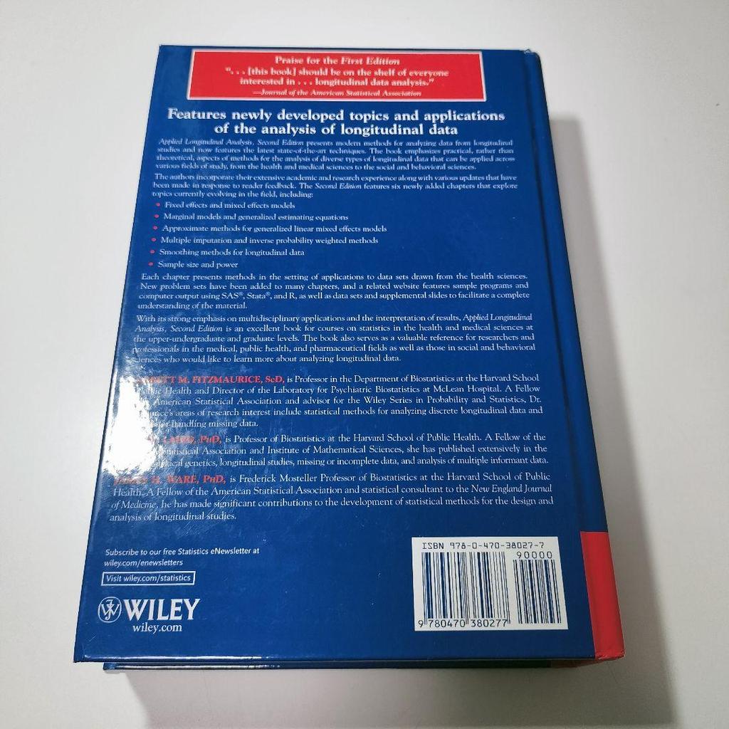 [USED] Applied Longitudinal Analysis 2ndEdition