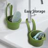 Multifunctional Hanging Sink Strainer Leftover Drain Basket Fruit and Vegetable Washing Basket Hanging Drainer Rack Kitchen Accessories