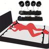 Adjustable Bed Restraints Handcuffs Set Wrist Ankle Cuffs Leg Straps Couples Adult Sensual Toy Beginner Game Accessories