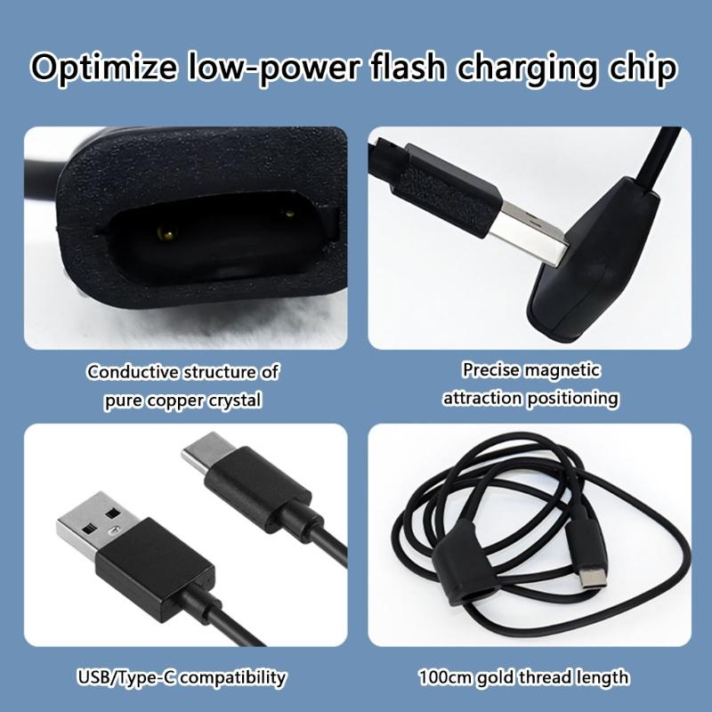 Magnetic Charging Cable for VR AR Glasses PVC Fast Charge Secure Connection