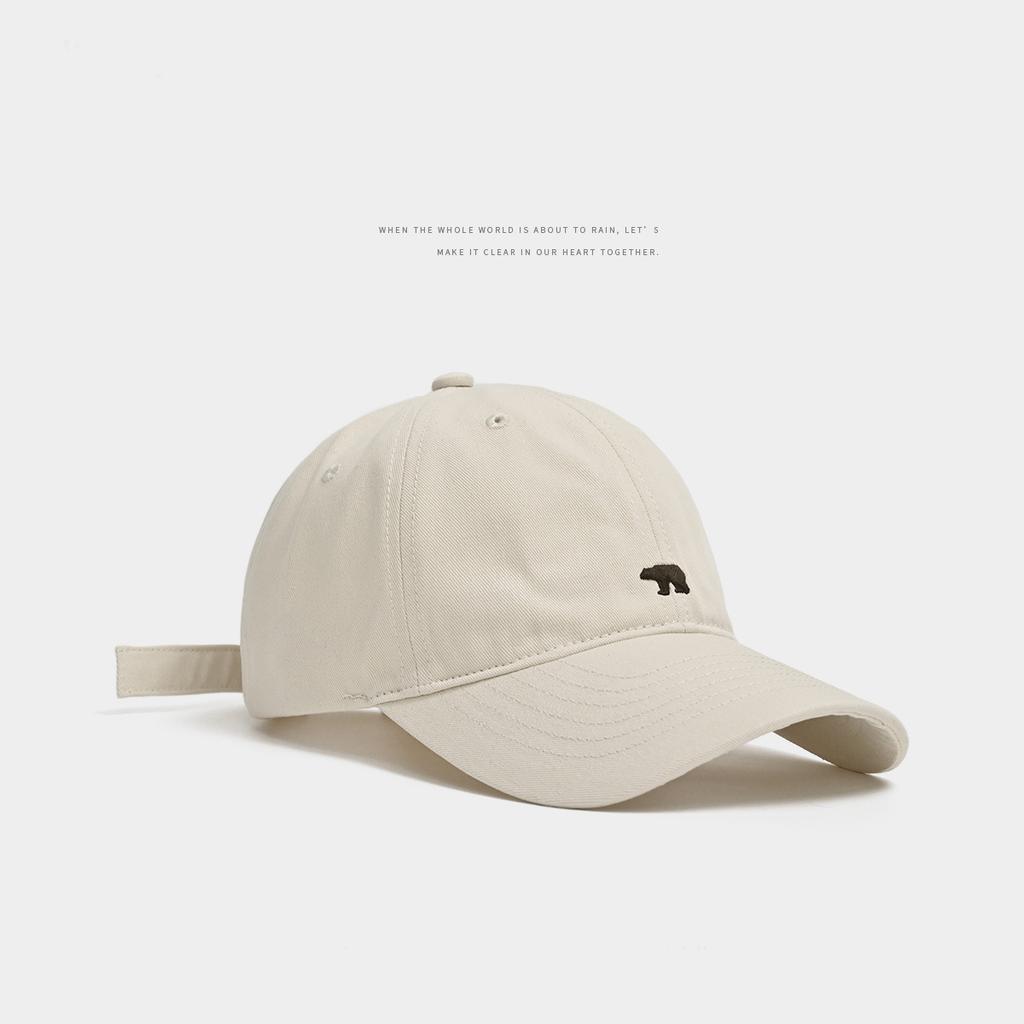 Șapcă de baseball de modă pentru femei și bărbați, broderie, urs polar, hip hop, șapci snapback, pălării de soare din bumbac, pălării unisex, cu viziere de culoare solidă