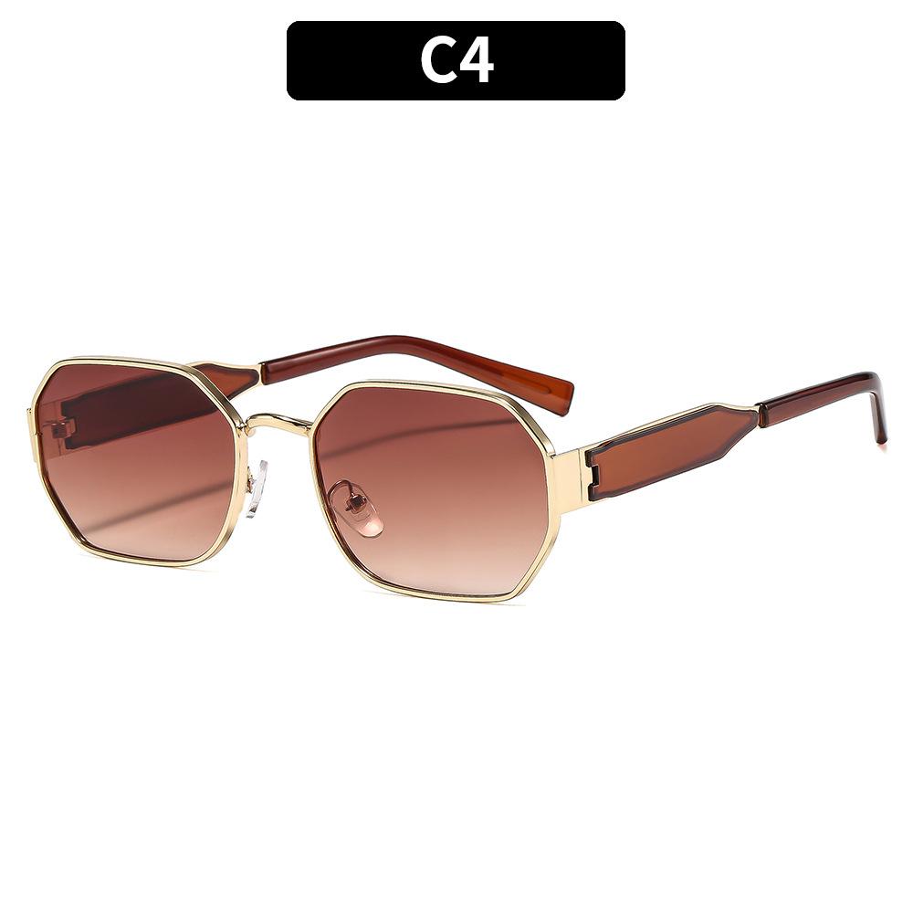 Women's Sunglasses, Metal Polygonal Sunglasses, Men's and Women's Fashion Sunglasses