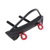 Metal Front Bumper for MN112 MN128 RC Car, Upgraded Parts with Front Collision Prevention Belt and Winch Mounting Holes (Black)