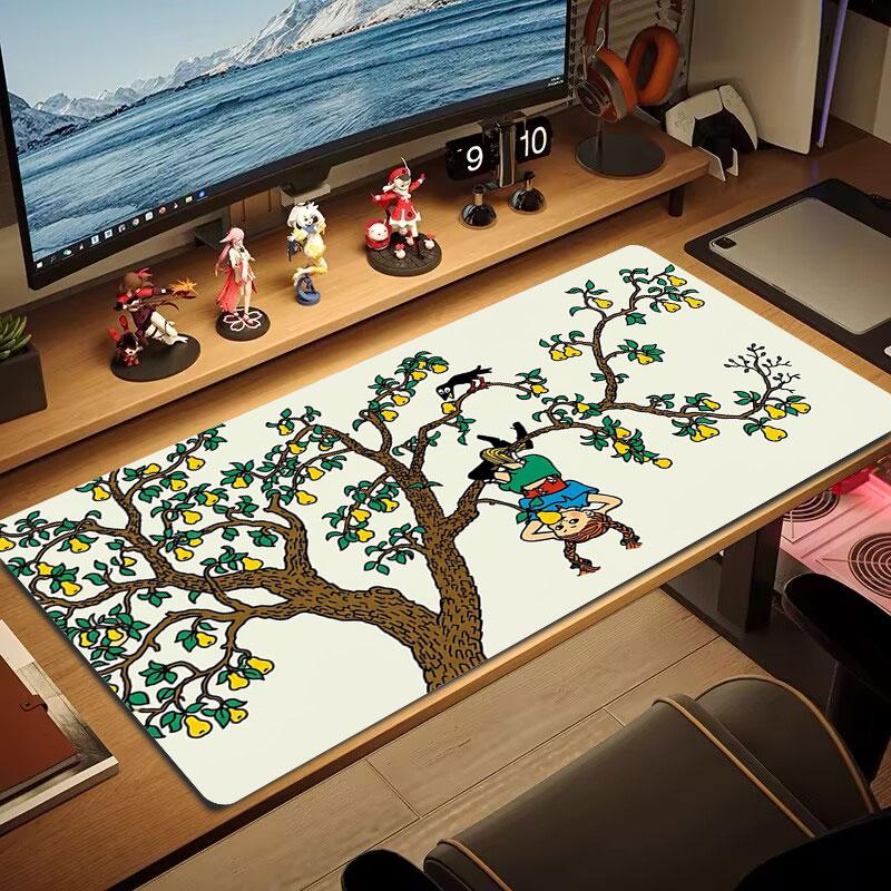 Pears Upside Down Large Size Mouse Pad Large Gaming Table Cushion Nonslip Laptop Tablet Big Mousepad Xxl Mat Mini Pc Playmat With Lock Edge