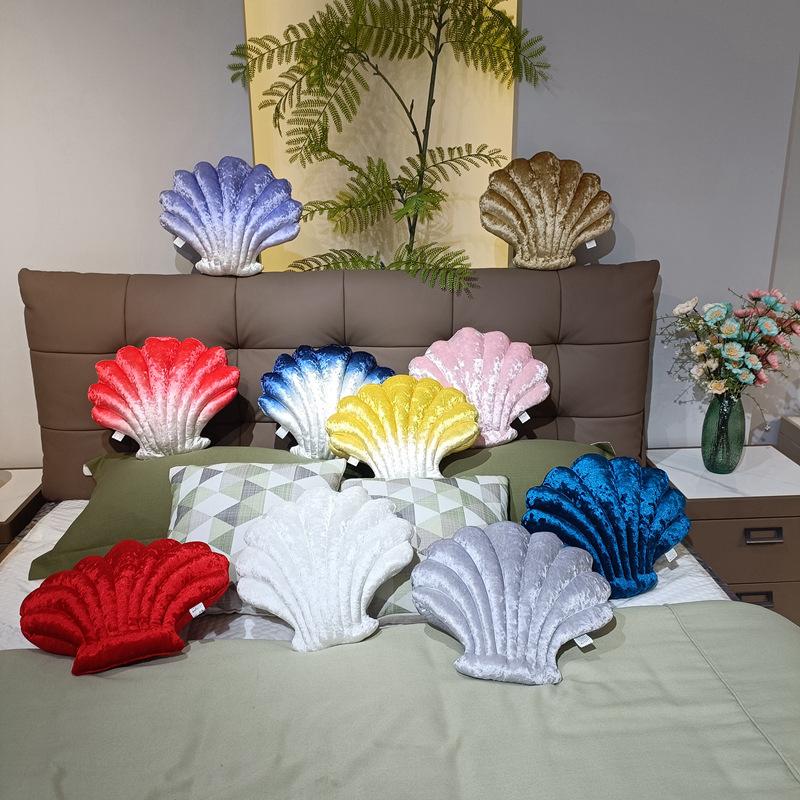 Muschel Kissen Verlauf Bunt Muschel Sofa Kissen Unter Dem Meer Meerjungfrau Thema Muschel Lendenkissen Heim Dekoration