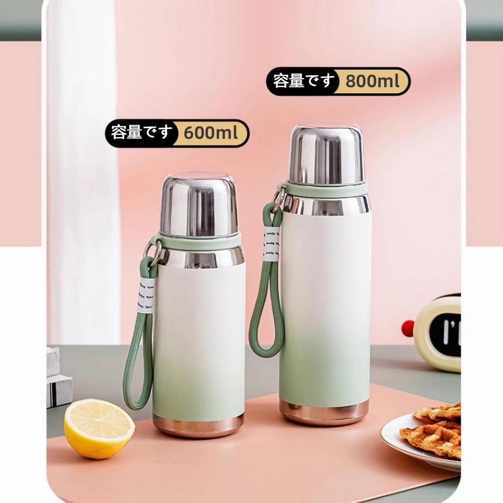 Hochwertige hitzebeständige Edelstahl-IOLOYU-Wasserflasche 600 ml Thermosflasche für kaltes Wasser Edelstahlbecher 800 ml Edelstahlflasche Wasserflasche