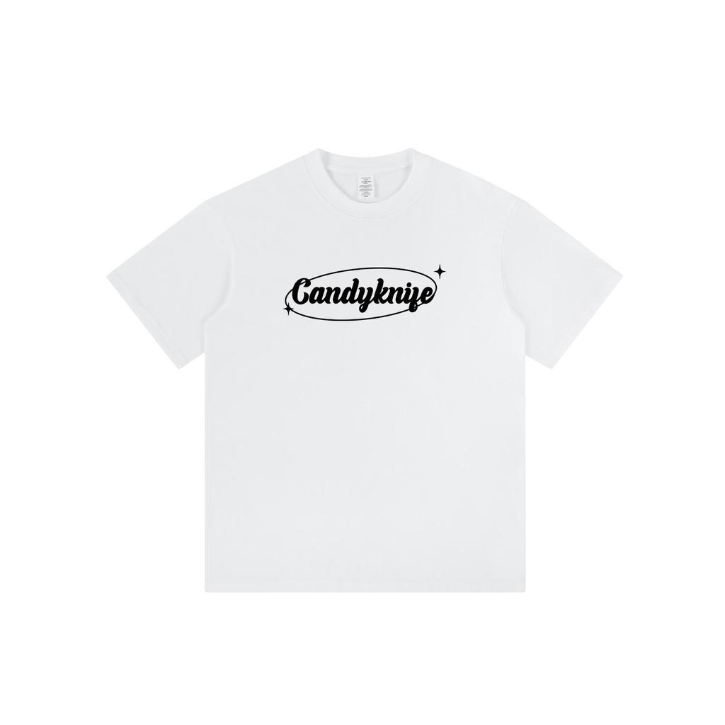 Unisex Japanese Retro Ring Letter Cotton Tee - Summer 2024 Collection