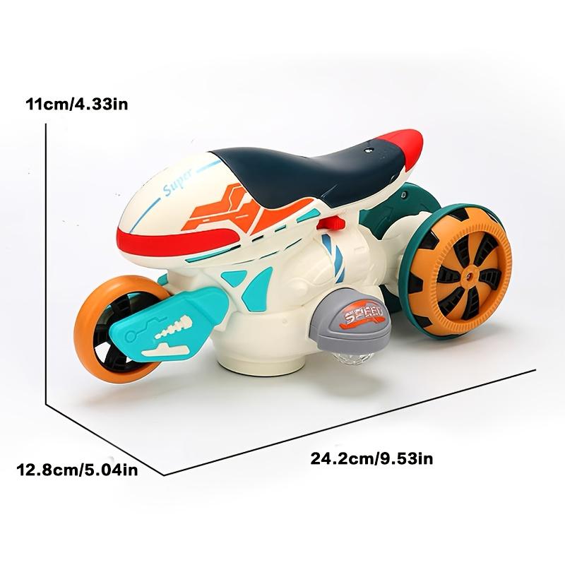 Interstellar Space Motorcycle, Universal Electric Toy, 360° Rotation, Pleasant Music, Beautiful Lights, Safe ABS Material ,battery Not Included