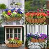 3Pcs Root-Friendly Felt Plant Pot Liners Water-Retentive Hanging Basket Liners  Garden Fence Railing
