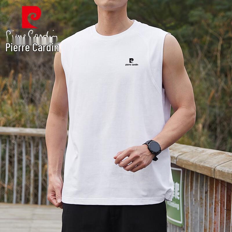 Pierre Cardin Men s Ice-Feel Round Neck Sleeveless T-Shirt 3XL