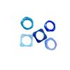 Pack of 5 Artisanal Crafted Acrylic Ombres Rings for Women Gradient Color Marbled Stackable Everyday Jewelry Gift