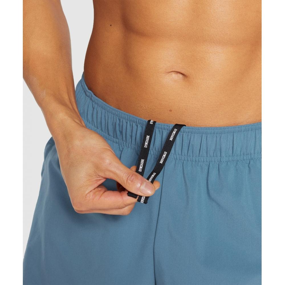 Gymshark Sport 5 Šortky Vybledlá modrá Titanově modrá A2a8k Ucmz