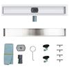 2 in 1 Shower Drain with 360 degrees  Siphon Silver 60 cm Stainless Steel 304