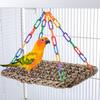 Durability Grass Bird Hammock Bird Rope Net Woven Parrots Platform Bird Toy for Pet Owners Of Parakeets