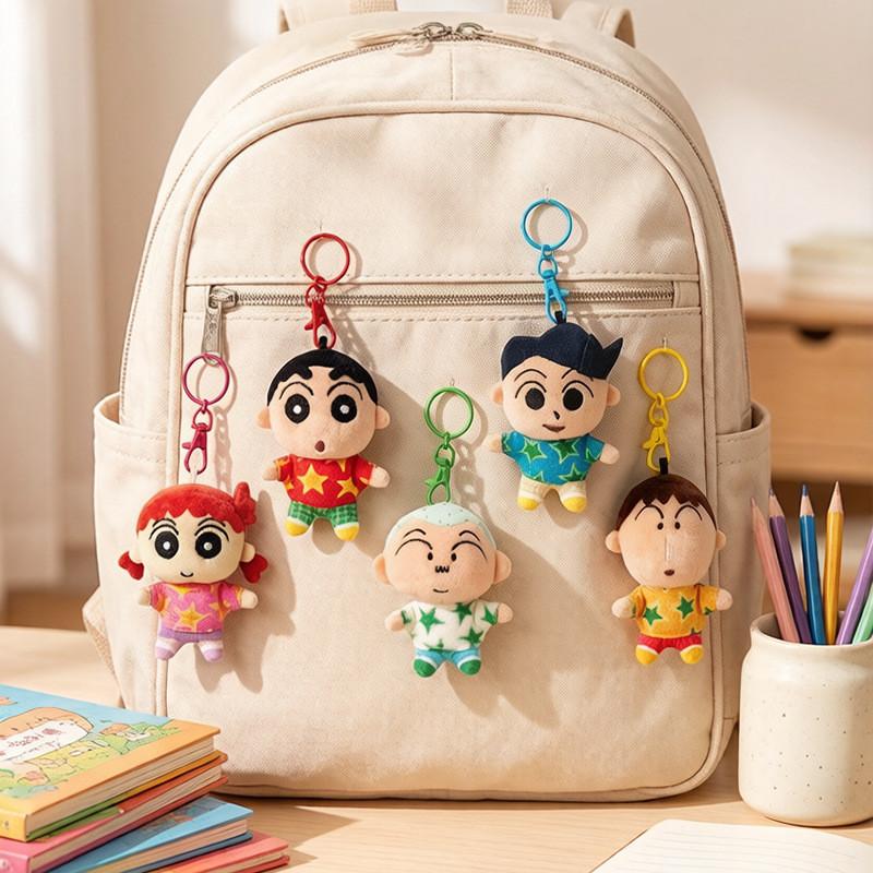 Crayon Shinchan Plush Keychain With Polyester Filling For Kids And Teens