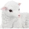 Jerliflyer 1PCS Lamb Garden Statue,Sheep Hand Made Lifelike Garden Sculpture for Indoor Outdoor Decoration(Lying Posture Shape