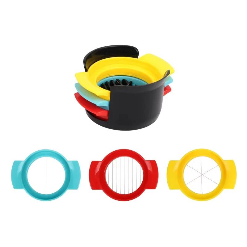 Multipurpose Stainless Steel Wire Eggs Cutter, Egg Slicer for Hard Boiled Eggs, Fruit Garnish Slicer Kitchen Creative Tool