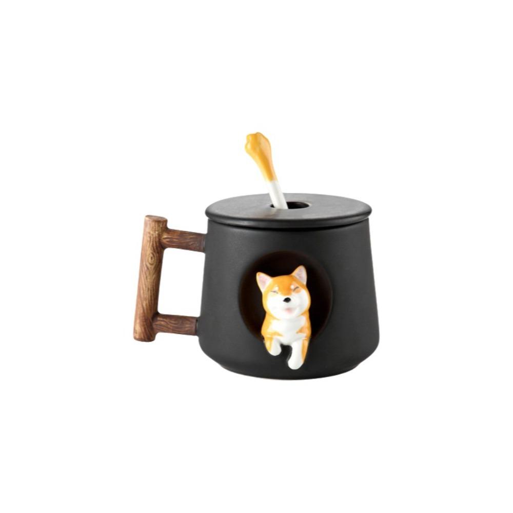 

Cartoon Coffee Mug Dog Design Milk Tea Cup Cute Water Cup for Animal Lovers Style 3