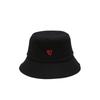 Embroidered Cotton Fisherman Hats for Women Girls Stylish Heart Design Beach Sun Protection Adjustable Fit