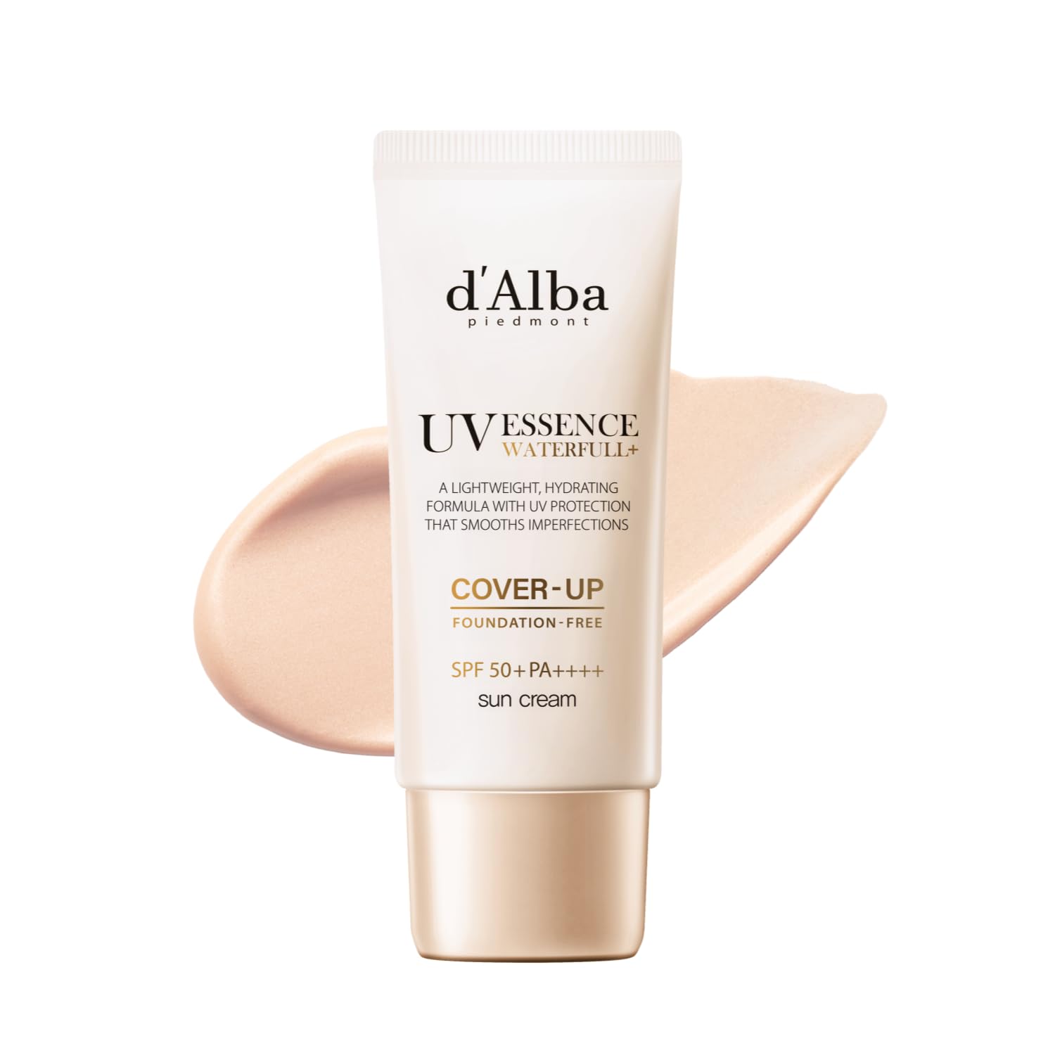 dAlba Official Cover Beige (Cover-up) Tone-Up Sun Cream (35ml) Makeup Base Long-lasting Non-greasy Sunscreen No Foundation Cover-up Waterfull (Cover