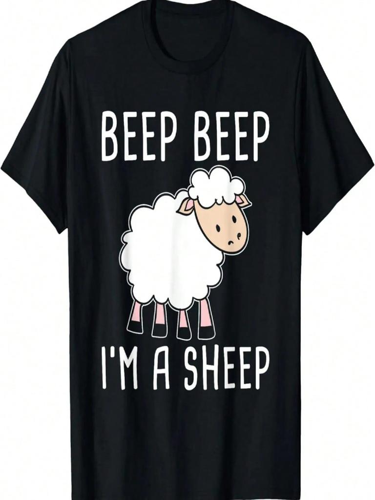 Funny Sheep Design For Farmers And Sheep Lovers T-Shirt (2)