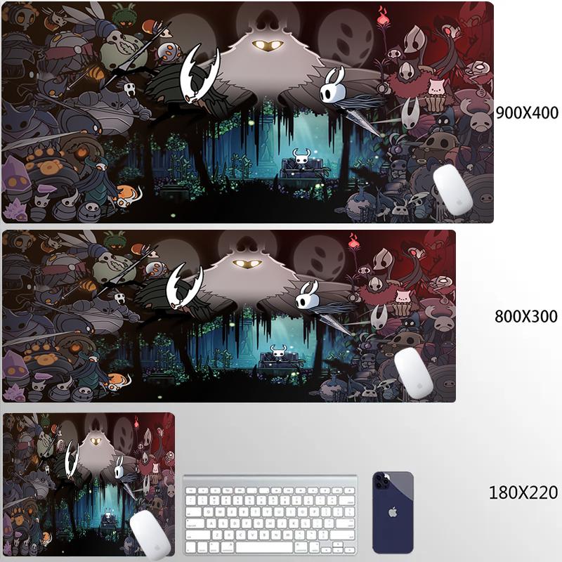 Hollow Knight Gaming Mouse Pad Gamer Laptop Play Mat Extra Large Kawaii Anime Speed Mousepad Pc Gaming Accessories Desk Mat
