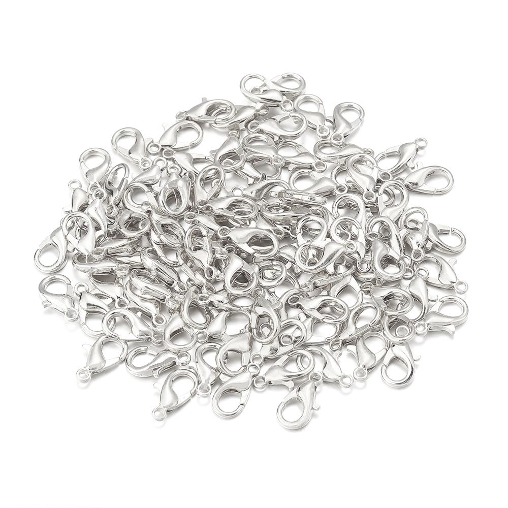 High Quality Metal Gold Silver Plated Lobster Clasps for Jewelry Making DIY Bracelets Necklaces Hooks Chain Closure Accessories