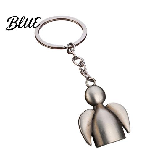 Zinc Alloy Pendant Angel Keychain for Backpacks Shape Metal Car Bag Accessory Key Ring Pendant Schoolbag Handbag Charm Decoration Accessories