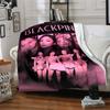 Blackpink Members Pink Theme Blanket Soft Warm Suitable for Sofa Couch Office Bed All Seasons Digital Print Perfect Gift for Relatives Y12