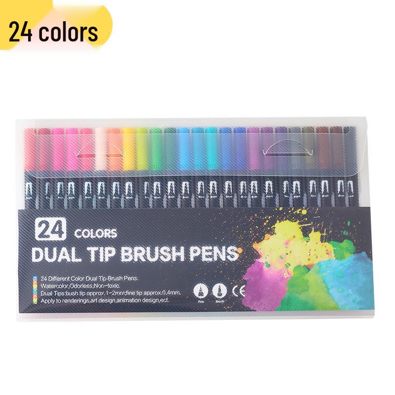 Dual-Tip Washable Watercolor & Fine Liner Pen Set