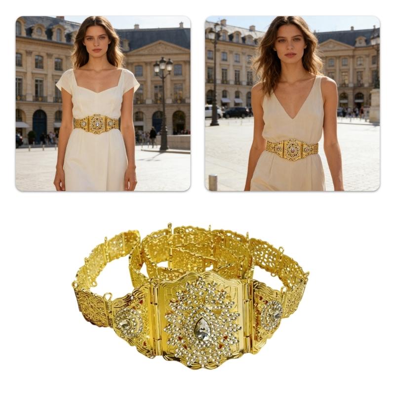 Marokkanische Stile Metallgürtel Für Damen Und Herren Verstellbarer Bund Mit Exotischem Design Modeaccessoire