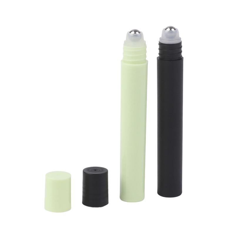 10Ml Empty Perfume Roll Roller Ball Bottle On Plastic Stainless Steel Liquids Oil Container Refillable Bottles Holders